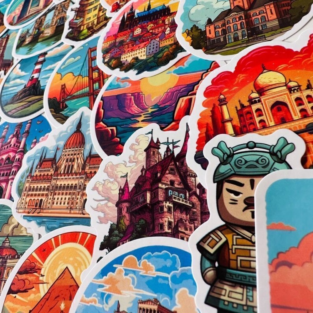 World Famous Landmarks Sticker Bundle - Picture 7 of 15